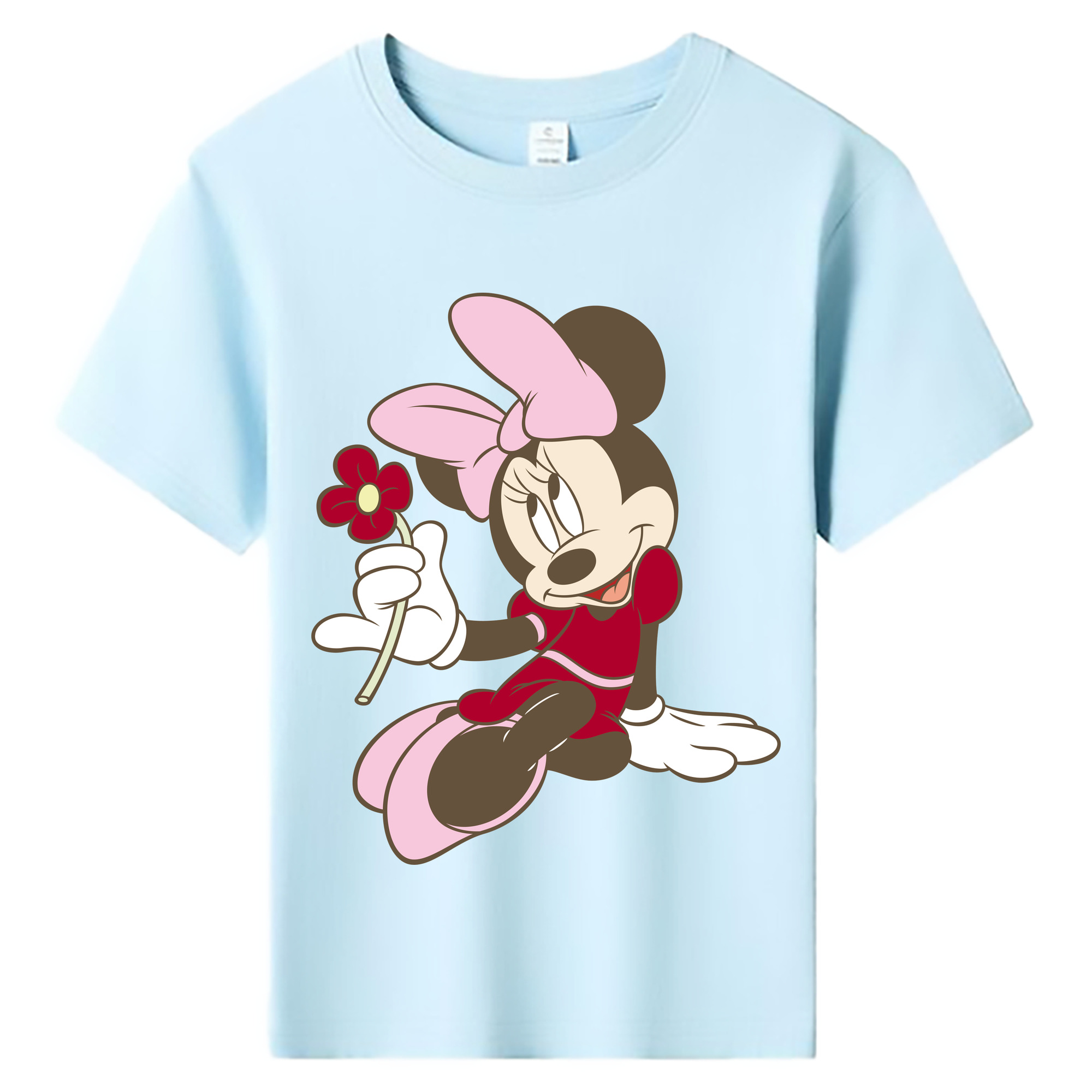 ミッキーマウス Mickey Mouse 綿100％キッズTシャツ（フロントプリント）